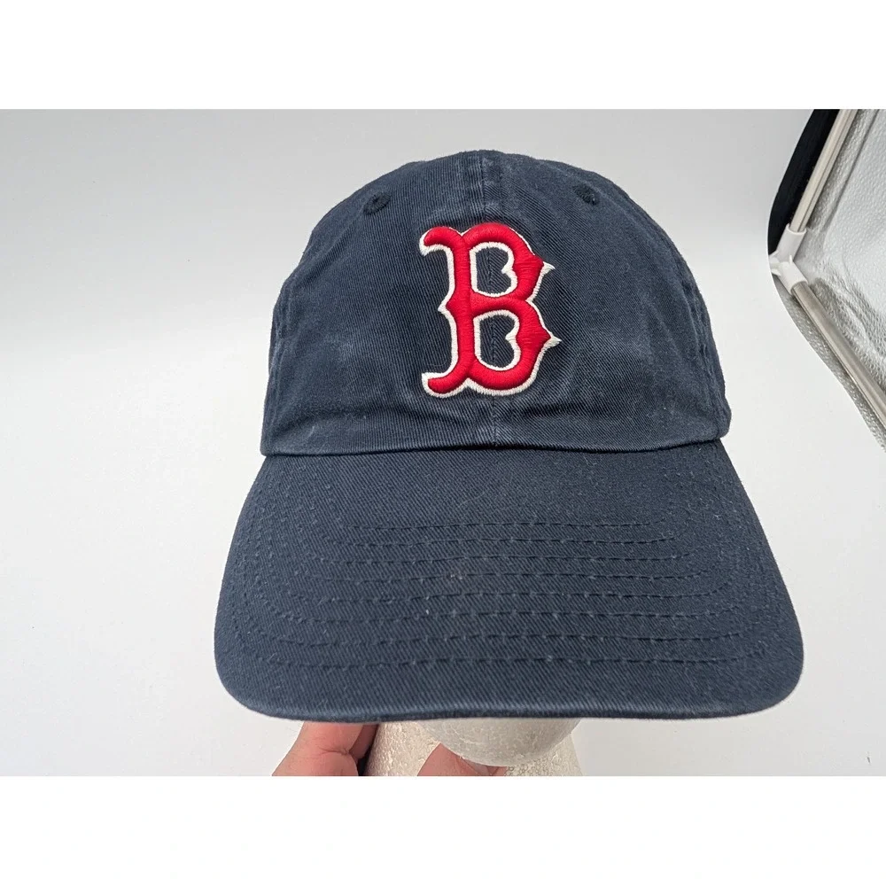 New Era Boston Red Sox Womens Navy Blue Baseball Cap Adjustable Hat Embroidered